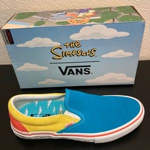 New 🔥🔥 Host Pick🔥🔥 Simpsons Vans Collab Mens SZ 9 10 Sneakers VN0A34713M
